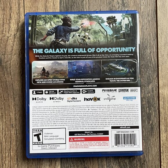 Star Wars Outlaws for Playstation 5 Video Game PS5 Unused Code Included - Picture 4 of 4